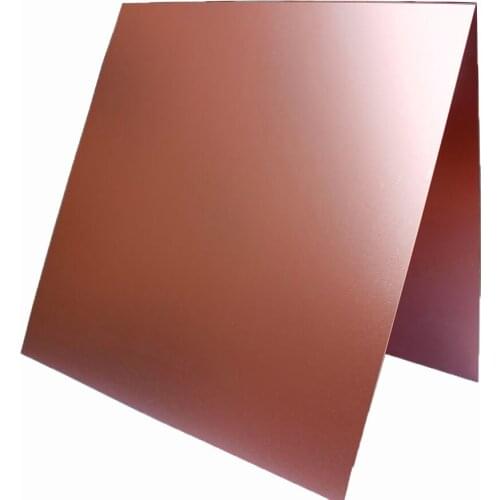 0.5mm Rose Gold Aluminium Anodizing Plate Customizable Size 6 Color Option Anodized Anti-Fingerprint Laser Engraving Marking