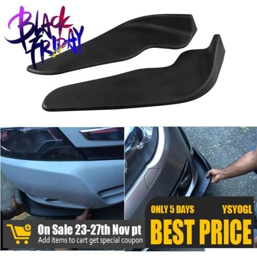 1 Pair Car Front Deflector Spoiler Shovels Car Bumper Protector Diffuser Splitter Front Shovel Decorative Scratch Resistant Wing