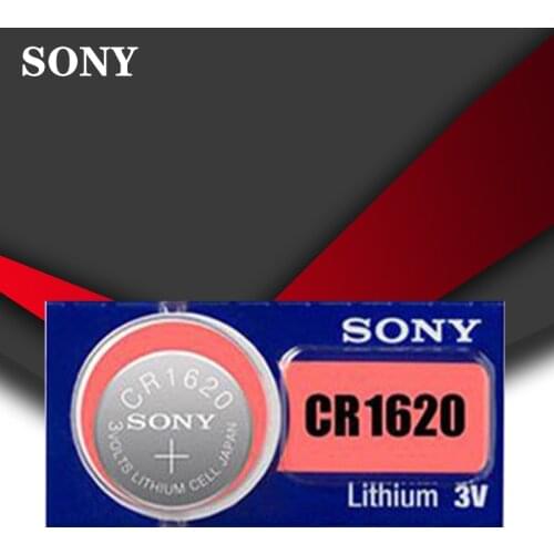 1pc/lot Sony 100% Original CR1620 Button Cell Battery For Watch Car Remote Key cr 1620 ECR1620 GPCR1620 3v Lithium Battery