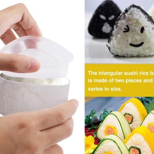 2PCS/Set DIY Sushi Mold Rice Ball Food Press Triangular Sushi Maker Mold Sushi Kit Japanese Kitchen Bento Accessories