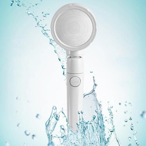 360 Degree Rotation Adjustable Water Booster Bathroom 3 Mode Shower Spray Head
