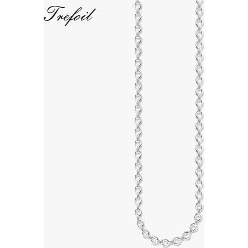 4MM Wide Anchor Chain Neck,2018 New Fashion Jewelry Trendy Accessories 925 Sterling Silver Chains Ketting Gift For Women Men