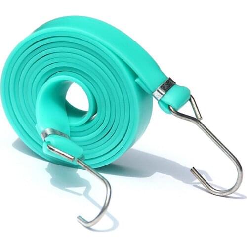 MTB Bike Luggage Carrier Retractable Elastic Band Bicycle Cargo Racks Tied Rubber Straps Rope/Suitcase Band With Steel Hooks