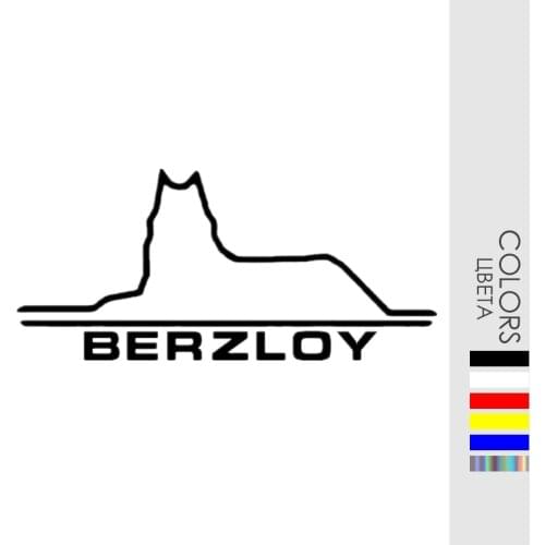 CK20926# Vinyl Decal Chechnya Wolf BERZLOY Car Sticker Waterproof Auto Decors on Bumper Rear Window Laptop