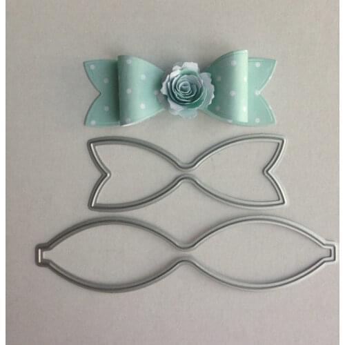 Bow Ties Stitched Metal Cutting Dies Cut Practice Hands-On DIY Cards Scrapbook Stencil Christmas Bowknot Paper Craft Knife Mould
