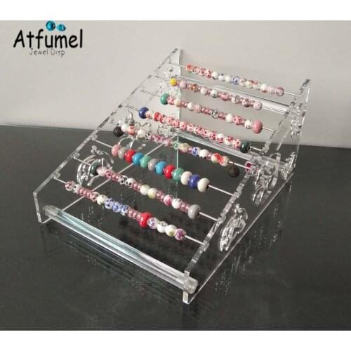 Quality Charm Beads Display Holder Bracelet Beads Pendant Jewelry Showing Stand Shlef Showcase DIY Jewelry Box Stand