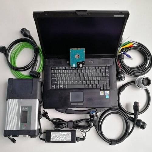 Mb star c5 sd connect software 500GB HDD V12/2020 Multi-language+CF52 Used Laptop computers Expert mode for Car diagnosis