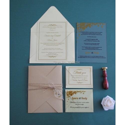 Custom Wedding Greeting Card Wedding and Party Favor Souvenir Vintage Wedding Engagement Card on Sale