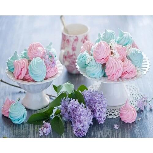 Cross Stitch Kit DIY Diamond Embroidery Cakes and Pastries Full Square/round Diamond Painting Mosaic Home Decor P879