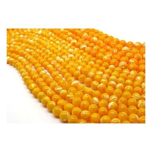 Natural deep Haijin Si Tridacna Tridacna gold beads loose beads semi 12mmX50beads