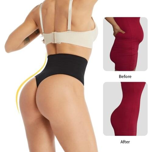 Body Shaper Butt Lifter High Waist Trainer Slimming Thong Panty for Women Seamless Panties Tummy Control Corset Shaperwear Fajas