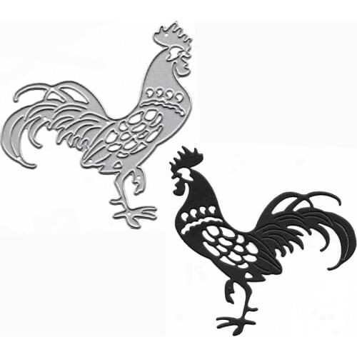 Cock Metal Cutting Stencils For DIY Scrapbooking Stamps And Dies Album Card Making Craft Embossing Folder Troqueles Slimline Die