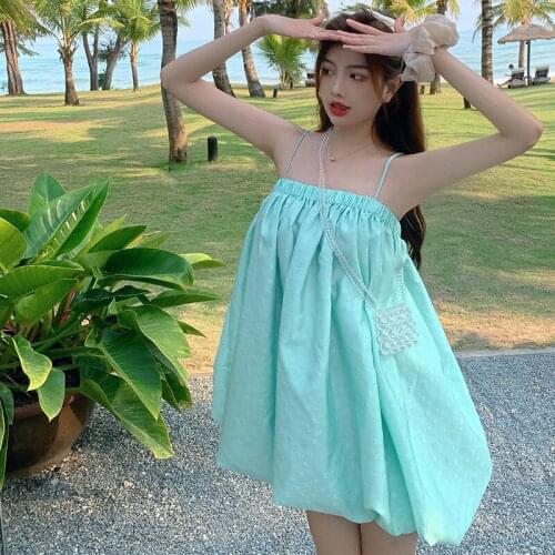 Summer Women Temperament Dress Sexy Backless Mini Beach Dresses Sleeveless Mini Spaghetti Strap Summer lass Dress