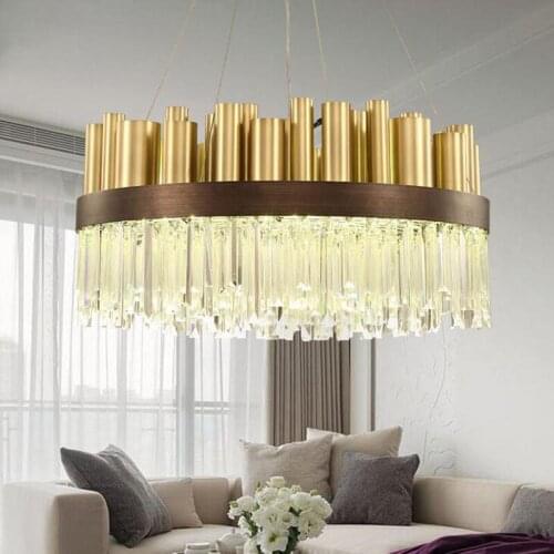 Postmodern minimalist crystal chandelier personality creative neoclassic atmosphere art restaurant bedroom model room living LED