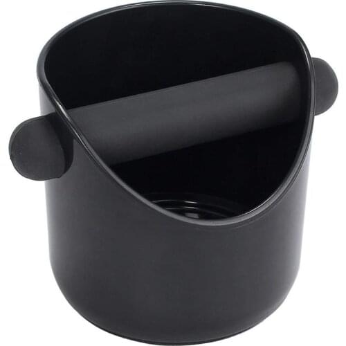 Espresso Knock Box Anti Slip Coffee Grind Dump Bin Waste Bin with Detachable Knock Bar for Barista