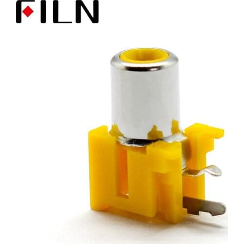 RCA seat three-leg single hole AV socket lotus socket audio signal input socket audio socket