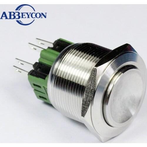 TY 2508Z waterproof latching IP67 high riser anti-vandal good quality price for machine 25mm switch