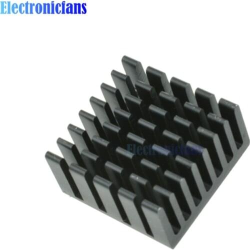 10PCS Radiating Fin 20x20x10mm Black Slot Routing CPU Cooling Fin Heat Sink