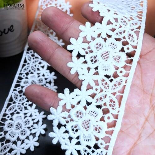 20yard 5cm Sewing Trim Skirt Clothing Accessories African Lace Fabric Ribbon Wedding Decoration For Home Housewear Furnishing