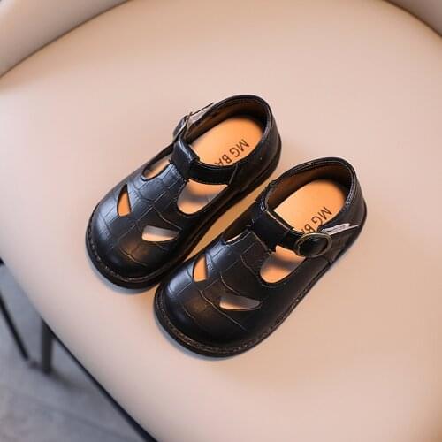 2021 Baby Spring Autumn Shoes Girls Princess Soft Leather Sole Dress Shoes 1-6 Years Toddler Casual Shoes Sneakers Size 21-30