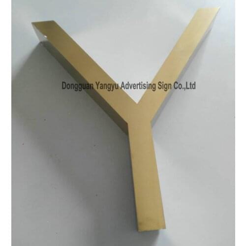 3D customized Polished/Brushed stainless steel Metal sign