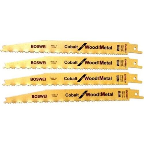 4 Pcs/Lot BIM S3456XF Reciprocating Quick Cut Saw Blade for Metal Wood Cutting Accessories Woodworking Tool