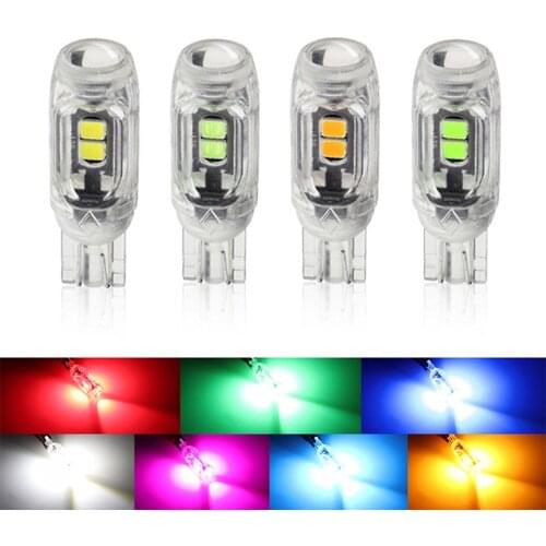 4Pcs T10 LED W5W 194 168 800lm CANBUS Plastic Protect 5smd 3030 Car Interior Light Reading Door License Plate Wedge Lamp 12V