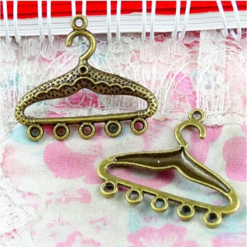 40pcs 30*34.7MM vintage Antique Bronze Plated Pendant hanger charms DIY handmade Jewelry Accessories