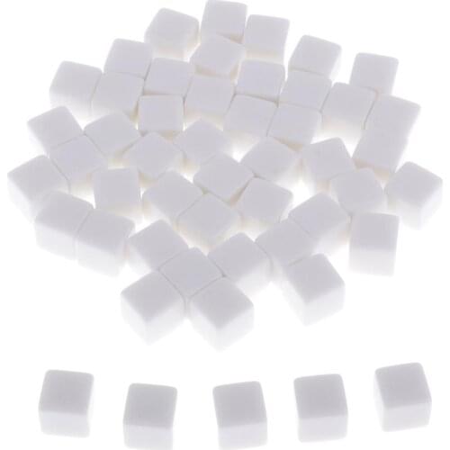 Acrylic Cubes Crafts, 14mm Blank Dice Square Blocks for Puzzle Making, Crafts
