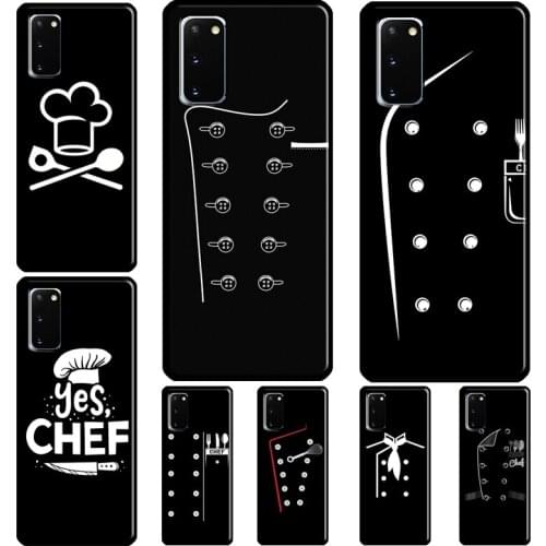 Chef Uniform Cook Cooking Culinary Case Cover For Samsung S21 S20 Ultra Note 20 Note 10 Plus S20 FE S8 S9 S10 Plus Coque