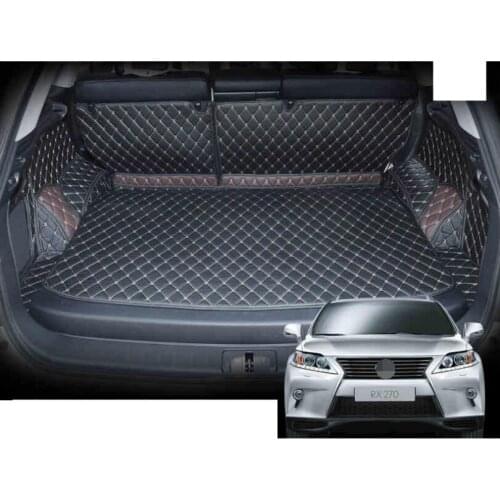 For lexus rx rx270 rx350 leather car trunk mat 2008 2009 2010 2011 2012 2013 2014 2015 cargo liner rug carpet boot