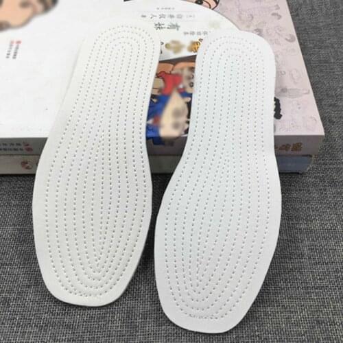 5 Pairs Stretch Breathable Deodorant Cushion Insoles For Feet Man Women Cotton Insoles For Shoes Sole Orthopedic Pad Foam