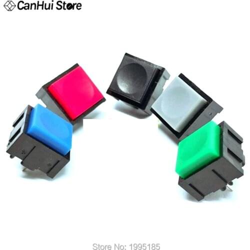 2PCS Import Touch Switch PB13 Key Switch Without Lights 12X12 Self Reset 2 Pin Movable Concave Button Push Button Switch 12*12