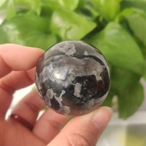 4cm Natural gabbro jasper quartz sphere crystal ball healing