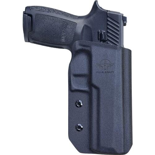 OWB Kydex Holster Custom Fit: Sig Sauer P320 Carry / P320 Full Pistol - Outside Waistband Carry / 1.5-2 Inch Belt Clip - Adj