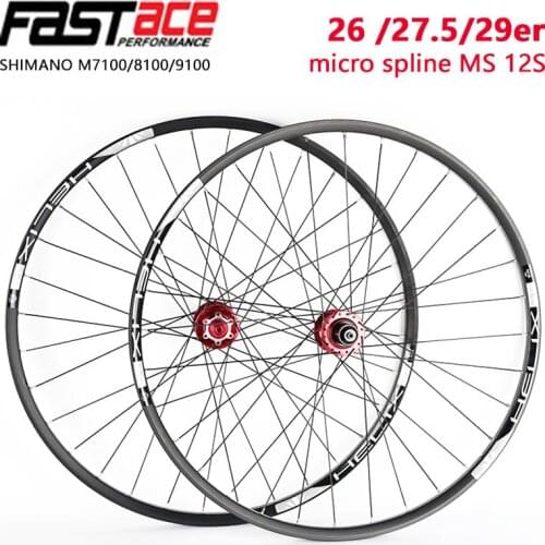 Fastace 12 speed mountain bike wheelset 26 /27.5/29 micro spline MS 12s Palin hub sun rim QR or Thru BOOST bicycle wheel set