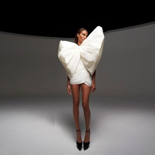 Short Prom Dresses For Teens Homecoming 2021 vestidos de fiesta Above Knee Mesh Tiered Bow Party Dress Women Mini Length