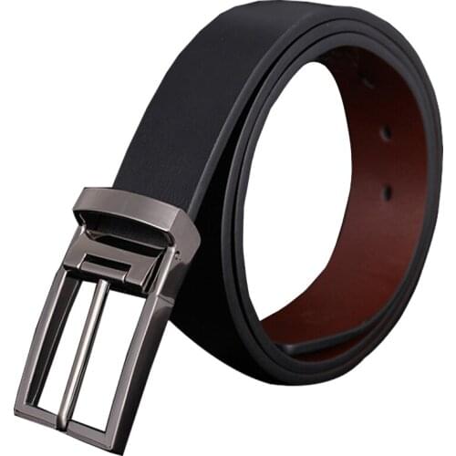 2016 Hot Man Belt Imitation Leather Male Belts Alloy Slim Vintage Classic Jean Pin Buckle Belts Business Casual adult Black& Red