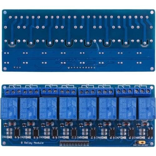 Official 8 Channel/Way 8-Channel Relay Modules Relay Control Panel PLC Relay 5V Module WithOptocoupler DIY Robot Control Kit