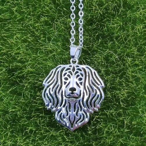 Boykin Spaniel Dog Animal Pendant Necklace Gold Silver Plated Jewelry For Women Male Female Girls Ladies Punk Cute N199