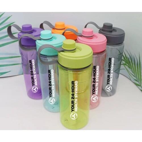 1000ml Nutrition Plastic Sports Water bottle with Straw Portable student space cup simple water Cup large capacity sports bottle