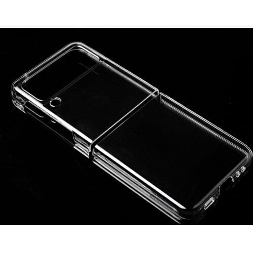 For Samsung Galaxy Z Flip 3 High Transparent Folding Screen Phone Case Hard PC Protection Shell Scratch Resistant Back Cover