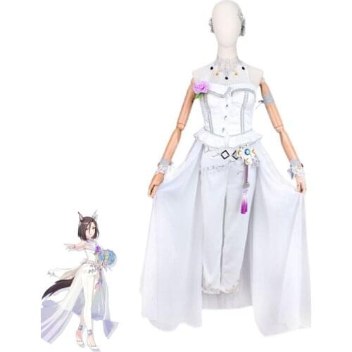 Game Pretty Derby Queen Air Groove Cosplay Costume Women Cute Wedding Dress Party Suit Halloween Carnival Uniforms Custom Made