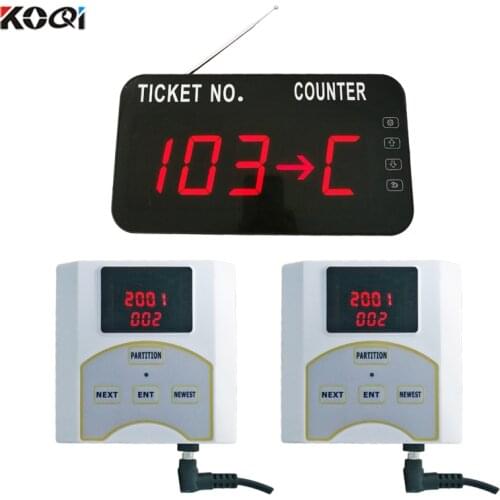 Client pager queue calling number waiting system mini keypad with ticket counter number display receiver