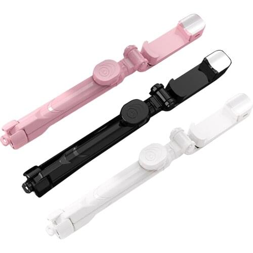 2 in 1 Foldable Selfie Stick Tripod Extendable Stand with Wireless Remote + Phone Holder for Android Phone Lightweight