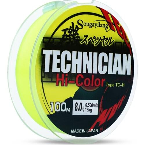 Sougayilang Nylon Fishing Line 100M Japan Durable Fluorocarbon Sea Fishing Rock Fishing Line Super Strong Monofilament Thread