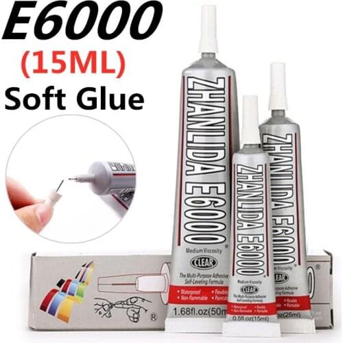 15ml Industrial Liquid E6000 Super Glue Strong Adhesive For Diy Diamond Painting Cloth Metal Fabric Rhinestones Crystal Glass