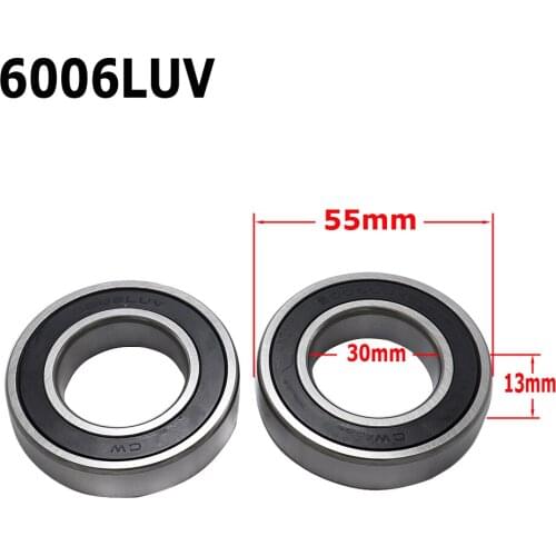 2pcs Good Quality Seal Bearing 6006LUV Miniature Flange Bearing Motorcycle Accessories