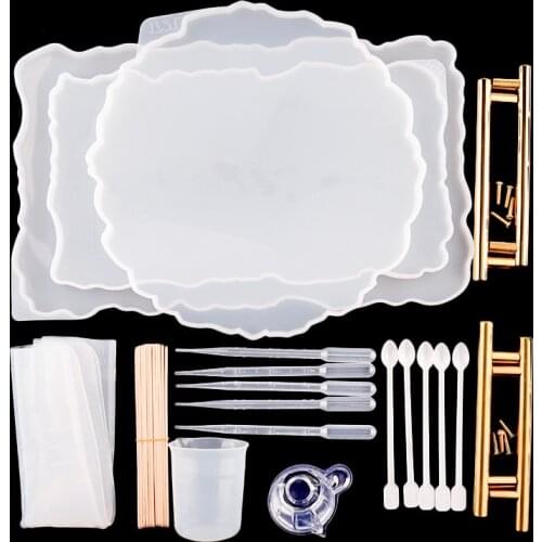 37Pcs Crafts Materials Set Tool Kit Silicone Molds For Epoxy Resin Art Artesanato Craft Supplies Accessories Ferramentas Manuais