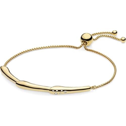 Ajax 100% 925 Sterling Silver Luxuious-Design Retractable Bracelet Fit Original Pan For Women Birthday Gift